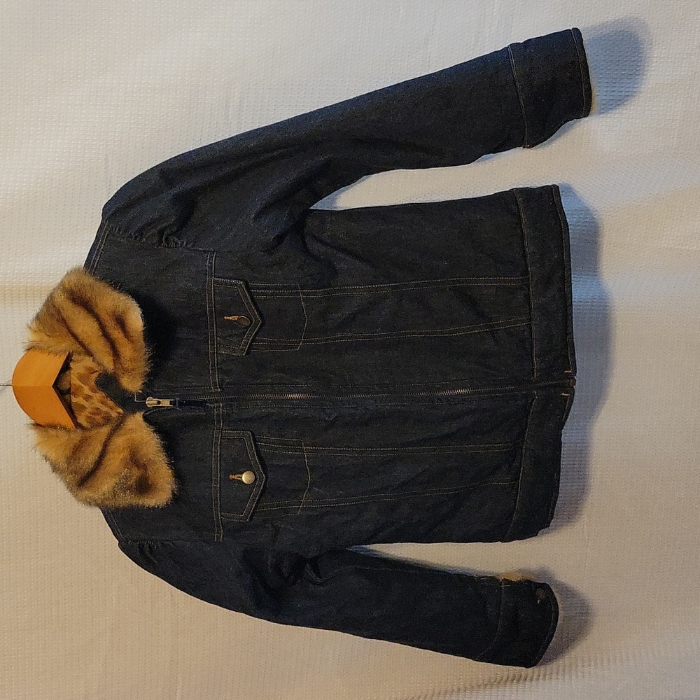 Outbrook Denim Faux Fur Jean Jacket